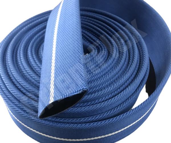 blue single jacket hose